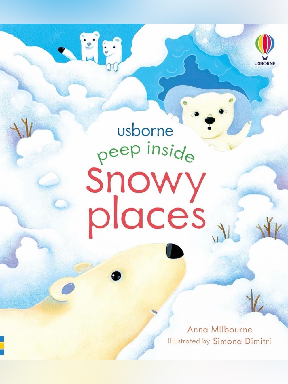 USBORNE Peep Inside Snowy places Board book - Picture 1 of 3